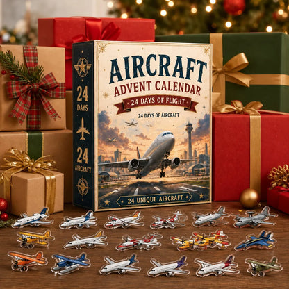 ✈️ Aircraft Advent Calendar 2026 | 24 Days of Flight with 24 Unique Miniature Airplanes, Jets & Aviation Collectibles 