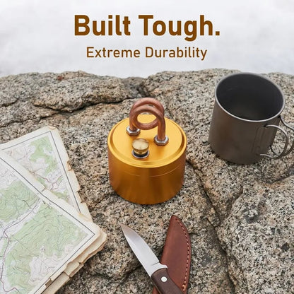 🏕️Self-Pressurized Alcohol Stove – Lightweight Aluminum & Copper Burner for Hiking, Camping & Survival