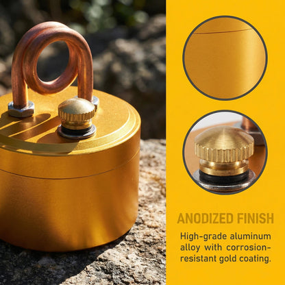 🏕️Self-Pressurized Alcohol Stove – Lightweight Aluminum & Copper Burner for Hiking, Camping & Survival