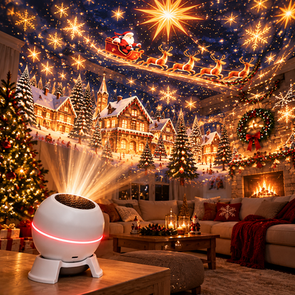 🎉✨Turn Any Room Into a Christmas Wonderland – Holiday Projection Night Light