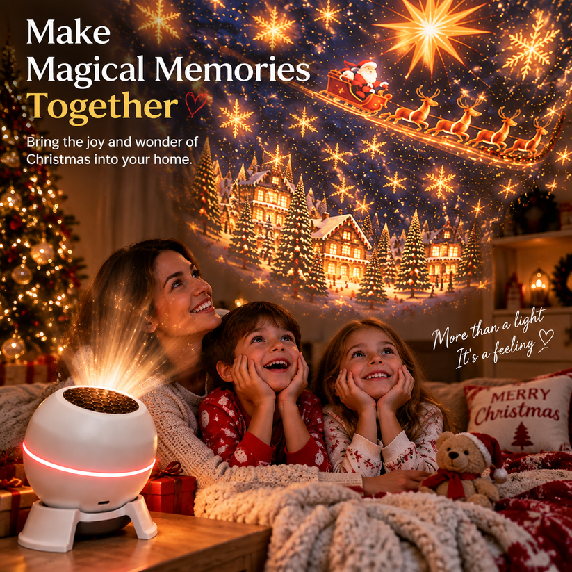 🎉✨Turn Any Room Into a Christmas Wonderland – Holiday Projection Night Light