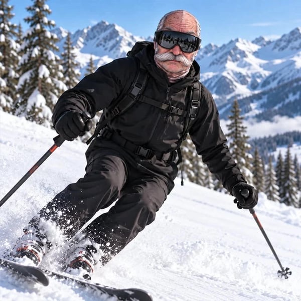 😎Funny ski mask with a realistic face – fun winter party equipment for outdoor groups