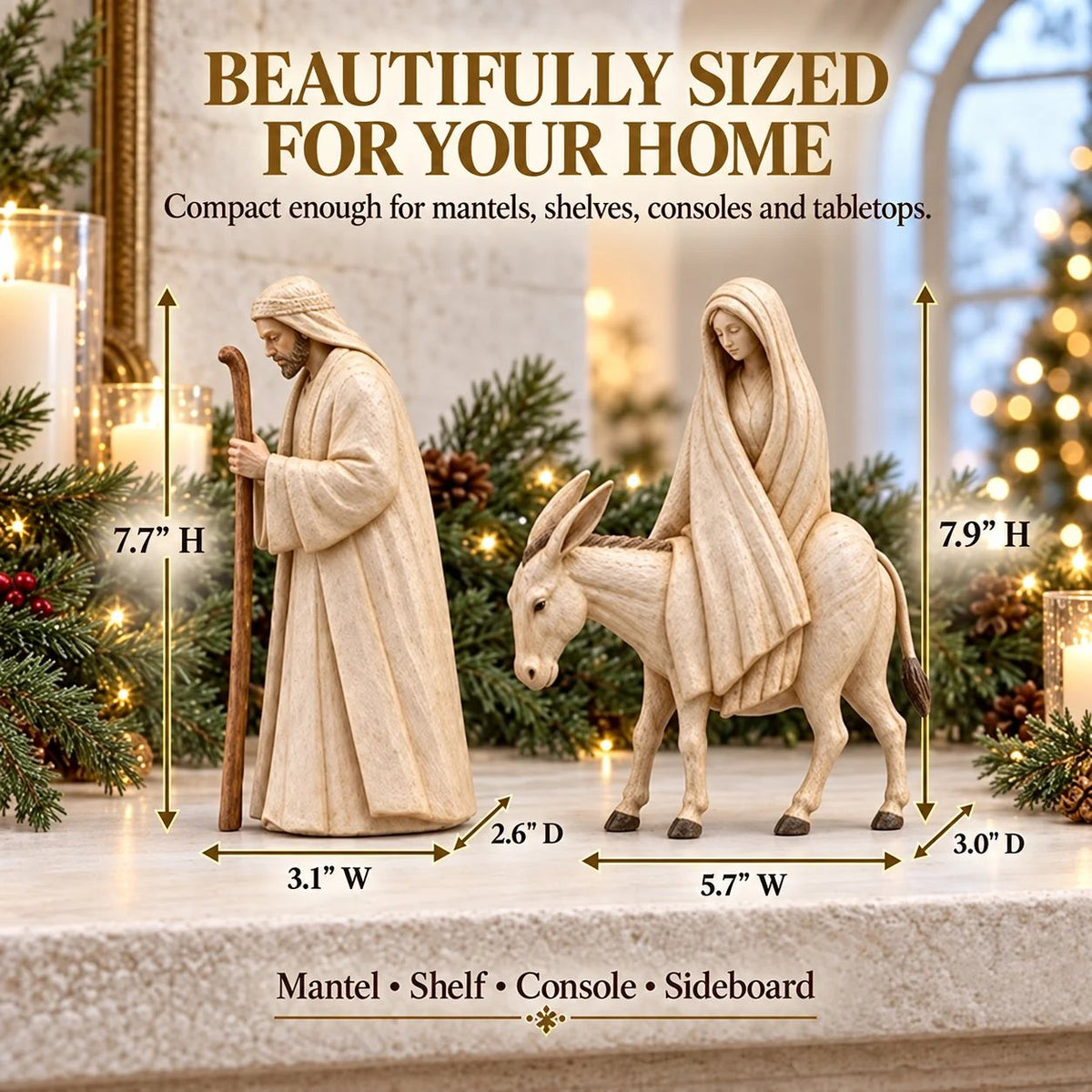 ✝️Journey to Bethlehem Nativity Figurine Set– A Timeless Christmas Story for Your Home