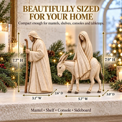 ✝️Journey to Bethlehem Nativity Figurine Set– A Timeless Christmas Story for Your Home