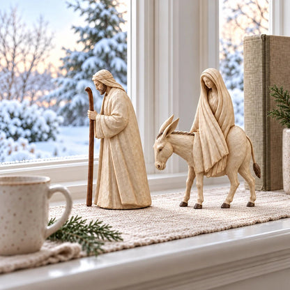 ✝️Journey to Bethlehem Nativity Figurine Set– A Timeless Christmas Story for Your Home