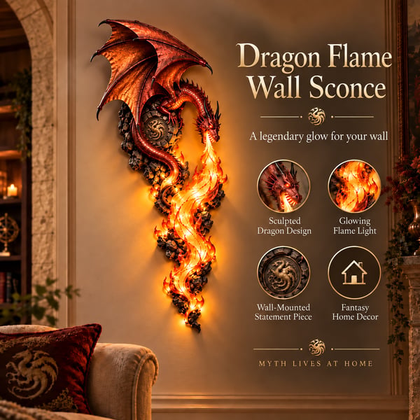 🐉 Dragonfire Guardian™ Wall Sconce – A Legendary Flame Awakens On Your Wall 🔥