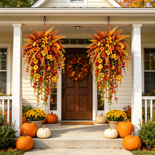Autumn Porch Fern – The Fall Welcome That Never Wilts