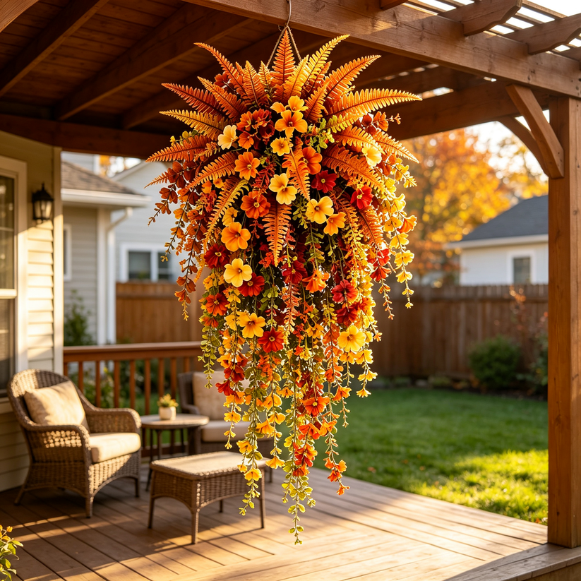 Autumn Porch Fern – The Fall Welcome That Never Wilts