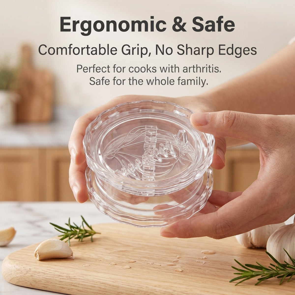 🧄 Manual Garlic Twister & Masher – Easy Twist Garlic Crusher（2 pcs)