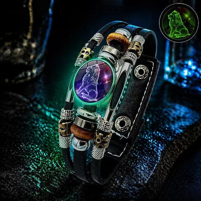 ♈ Glow-in-the-Dark Zodiac Bracelet – 12 Star Signs