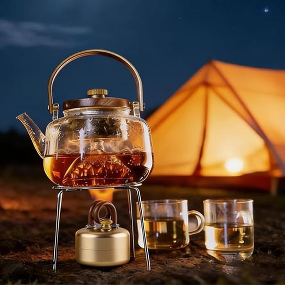 🏕️Self-Pressurized Alcohol Stove – Lightweight Aluminum & Copper Burner for Hiking, Camping & Survival