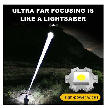🔦Ultra Bright Tactical Rechargeable LED Flashlight, IP44 Waterproof, Portable Emergency Light for Camping & Hiking