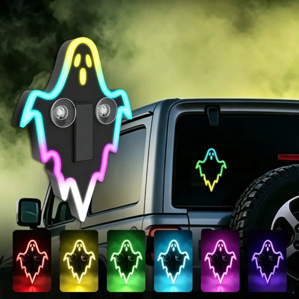 Solar Halloween Neon Light – Add a Spooky Glow to Your Car, Room & Party