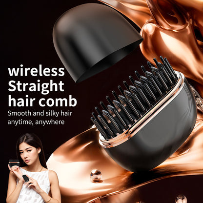 2-in-1 Mini Straightening Hair Brush
