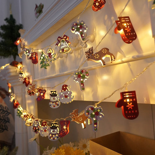 Christmas Decoration Party Supplies Metal LED Colorful Lights