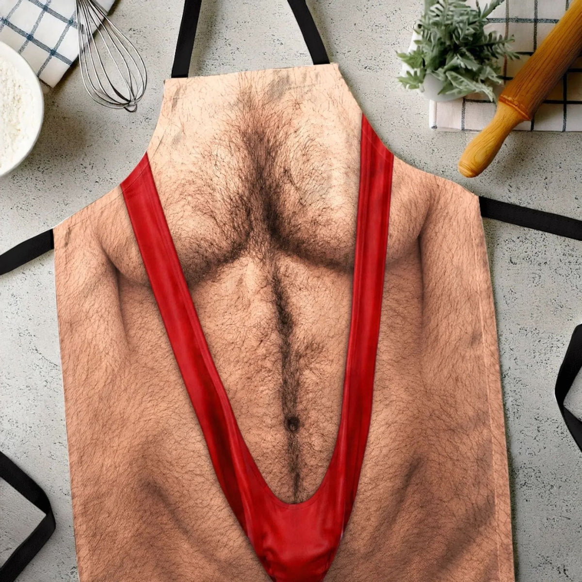 dht™⭐Muscle Man Body Apron🎁Funny Birthday Gift for Husband Grandpa