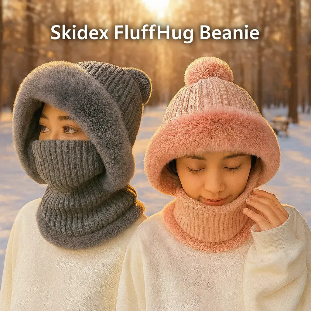 3 in 1 Winter Beanie Hat Scarf Mask Hat For Women