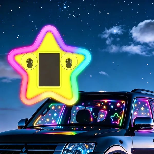 Solar Halloween Neon Light – Add a Spooky Glow to Your Car, Room & Party