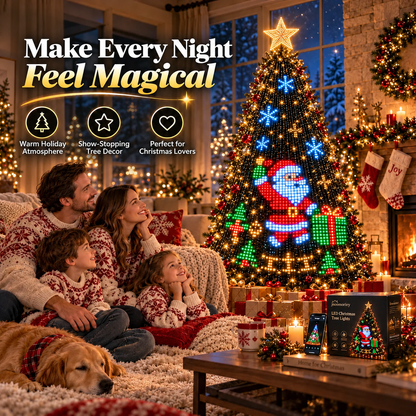 ⏰49% OFF🎄Upgrade Your Tree With Animated Christmas Magic!🎅✨Lighted Tree Pro - Smart DIY App-Controlled LED Christmas Tree Lights with Custom Holiday Patterns
