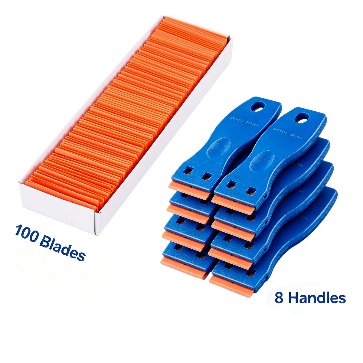🧽 Plastic Razor Blade Scraper – Adhesive & Sticker Removal Tool