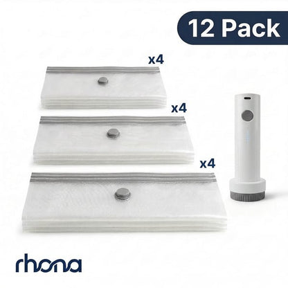 🏆 Voted Best Packing Hack 2026 🔥Cordless Travel Vacuum Bag Set