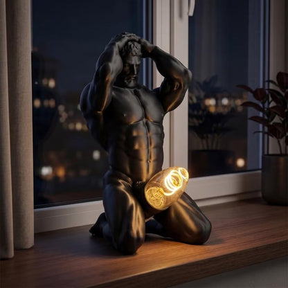 🔥Bold Male Figure Table Lamp, Artistic Statue Light