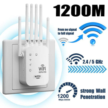 Dual-Band WiFi Range Extender – Stay Connected Everywhere!