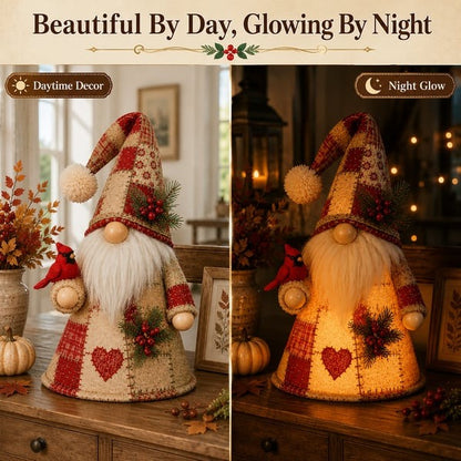 🐦 Patchwork Bird Gnome Light Collection