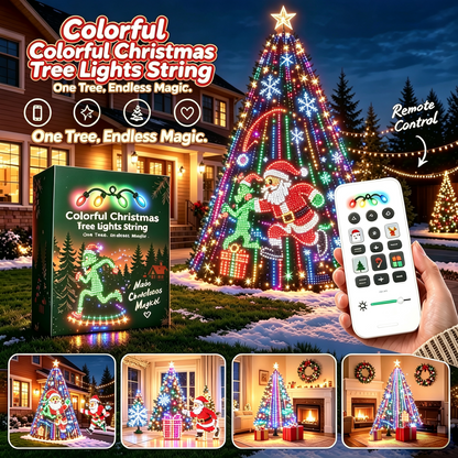 dht™⭐Better Than Neighbor's Tree🌲Smart Animated Christmas Tree Led Lights