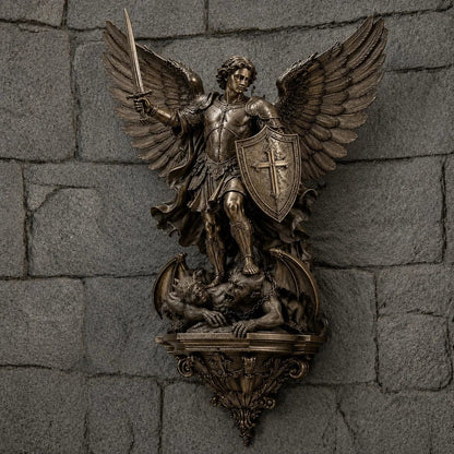 Sacred St. Michael Wall Light – Serene Faith-Inspired Home Decor