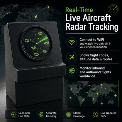 ✈️ Mini Aircraft Radar | Real-Time Desk Display