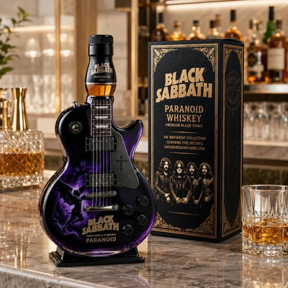 🎸Black - Sabbath Paranoid Guitar Collectible Glass Decanter