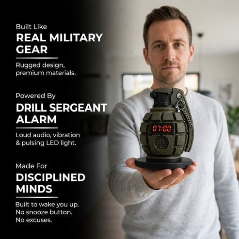 💣Grenade Alarm Clock⏰