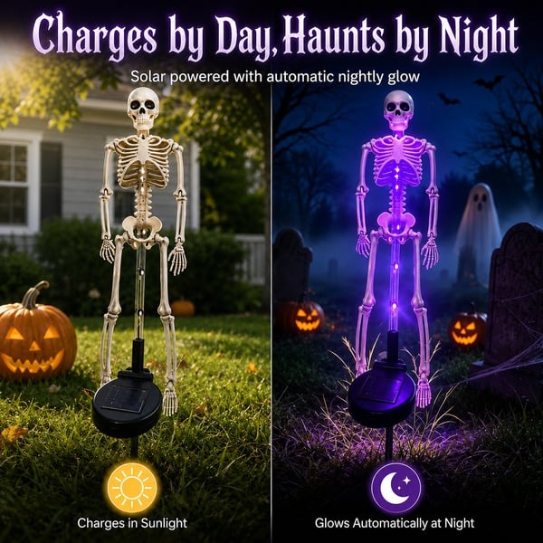 💀Solar Skeleton Yard Stake