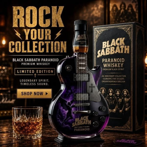 🎸Black - Sabbath Paranoid Guitar Collectible Glass Decanter