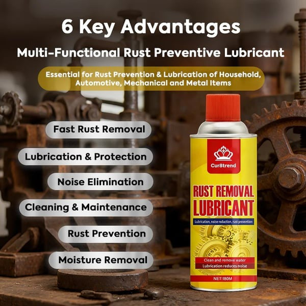 🔥Anti-Rust Lubricant Spray & Rust Remover