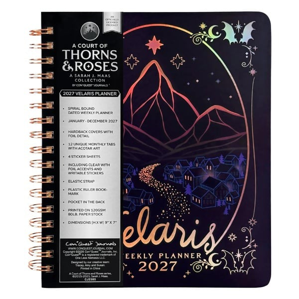 🌙 A Court of Thorns and Roses: Velaris 2027 Weekly Planner ✨ Officially Licensed Fantasy Organizer