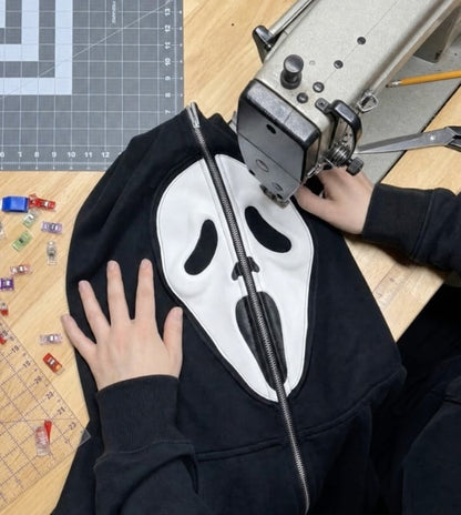 😱Horror Zip-Up Hoodie—Perfect for Horror Fans💀