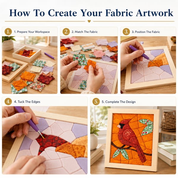 🧵 Premium No-Sew Kinusaiga Fabric Art Kit