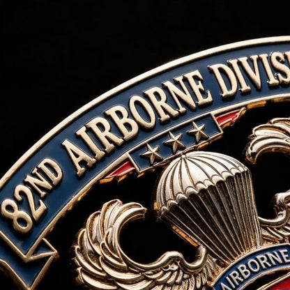 🪂U.S. Army 82nd Airborne Division Tribute Metal Car Emblem