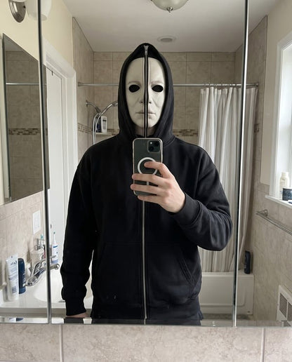 😱Horror Zip-Up Hoodie—Perfect for Horror Fans💀