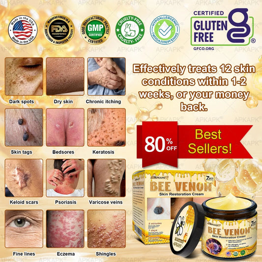 𝐋𝐀𝐒𝐓 𝐃𝐀𝐘 𝟖𝟎% 𝐎𝐅𝐅💎💎 Bee Venom Firm & Revive Cream