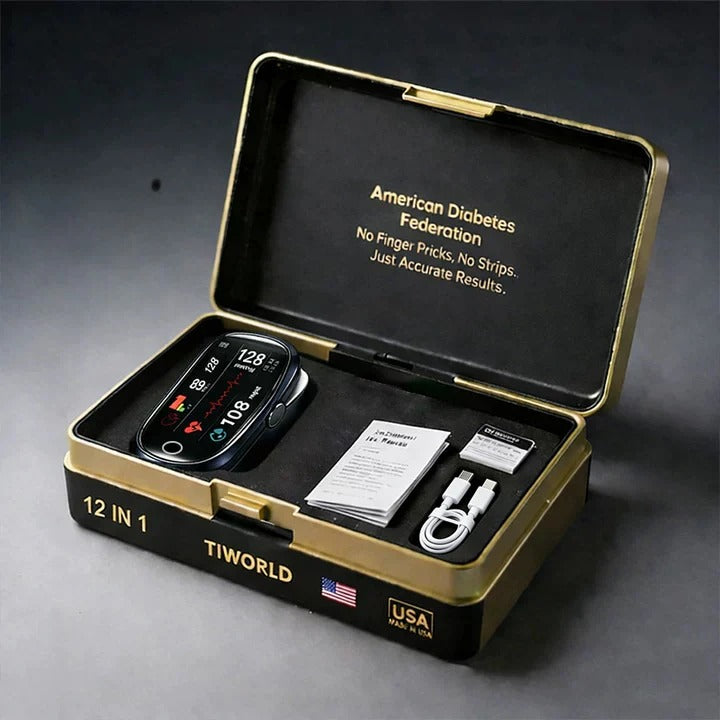 Non-Invasive Smart Blood Sugar Tracking Device 99.9% Accuracy 