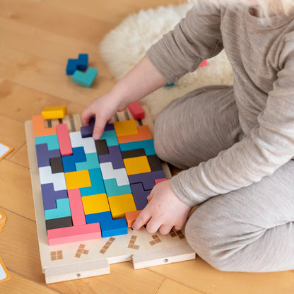 Educational wooden toys for early childhood development