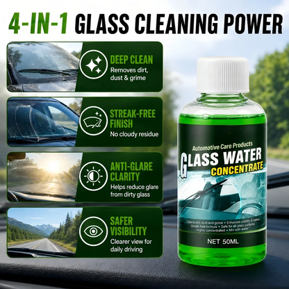 dht™⭐6-in-1 Glass Water Concentrate🚗10ml makes 1L, cuts bugs & grime, streak-free