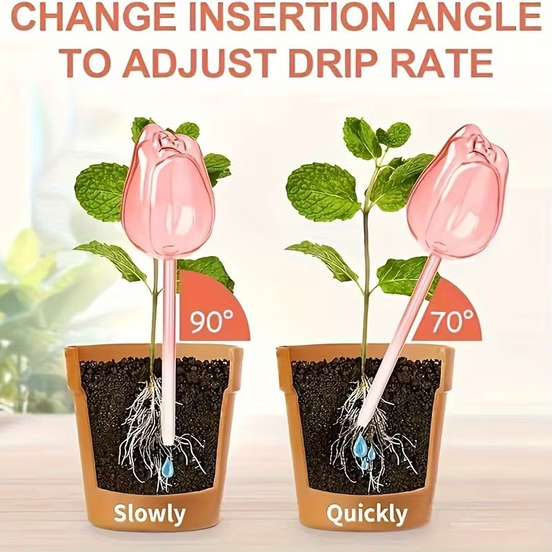 4 Pack Pink Tulip Irrigation Ball