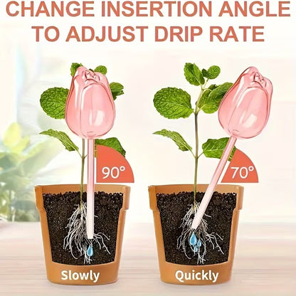 4 Pack Pink Tulip Irrigation Ball