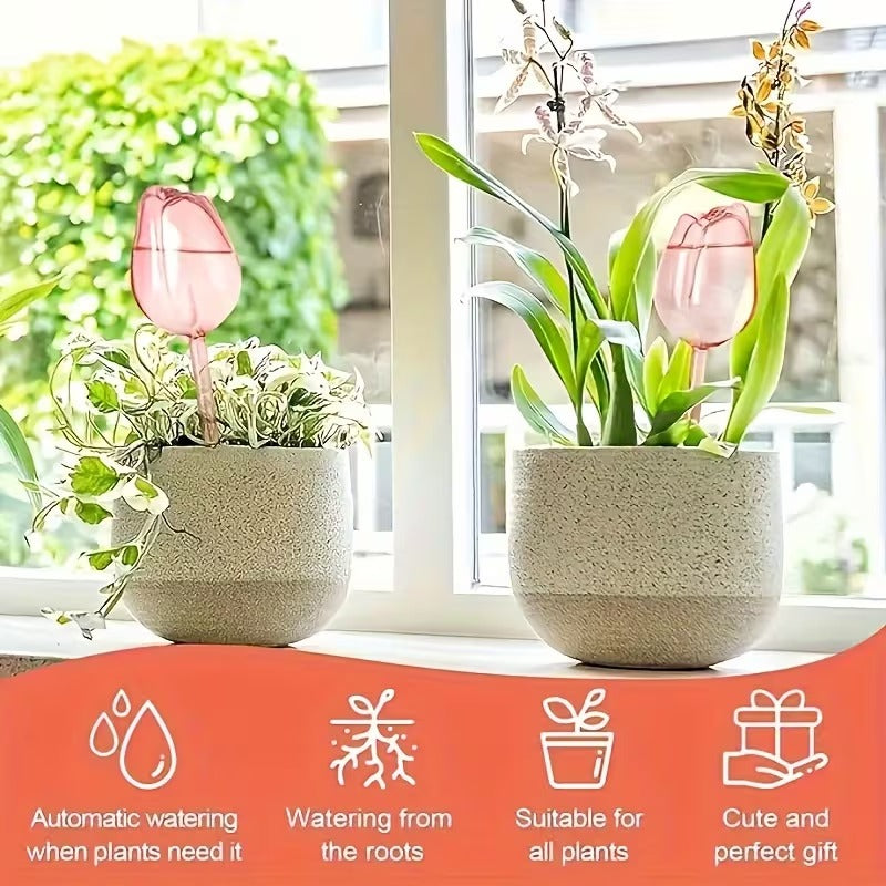4 Pack Pink Tulip Irrigation Ball