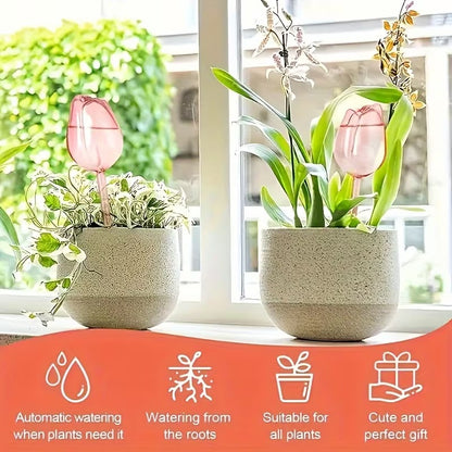 4 Pack Pink Tulip Irrigation Ball