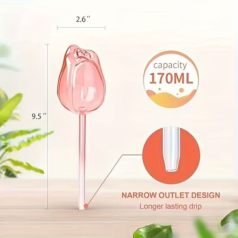 4 Pack Pink Tulip Irrigation Ball